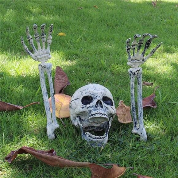 Realistic Skeleton Stakes Halloween Decorations for Lawn Stakes Garden Halloween - Picture 1 of 8